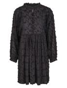 Julia Button Dress Lyhyt Mekko Black Once Untold