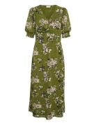 Kavita Dress Polvipituinen Mekko Khaki Green Kaffe