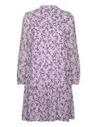 Dresses Light Woven Polvipituinen Mekko Purple Esprit Casual