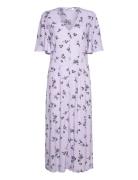 Dresses Light Woven Polvipituinen Mekko Purple Esprit Casual