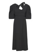 Lamara Dress Polvipituinen Mekko Black NORR