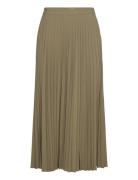 Pleated Long Skirt Polvipituinen Hame Green Mango