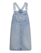 Pinafore Dress Bh6110 Lyhyt Mekko Blue Tommy Jeans