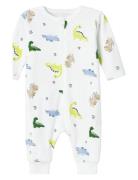 Nbmnightsuit Zip Wild Lime Dino Noos Pyjama Sie Jumpsuit Haalari White...