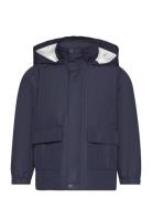 Hooded Water-Repellent Parka Parka Takki Navy Mango