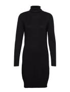 U6801, Milasz Rollneck Dress Polvipituinen Mekko Black Saint Tropez