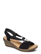 624H6-00 Korolliset Sandaalit Espadrillot Black Rieker