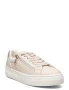 Women Lace-Up Matalavartiset Sneakerit Tennarit Beige Tamaris