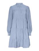 Yaspala Ls Shirt Dress S. Noos Lyhyt Mekko Blue YAS