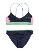 Ilacabo Active Athletic Set Bikinit Navy Roxy