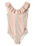 Swimsuit Marie-Louise Uimapuku Uima-asut Multi/patterned Wheat