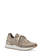 Women Lace-Up Matalavartiset Sneakerit Tennarit Beige Tamaris