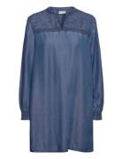 Pzgaja Short Dress Lyhyt Mekko Blue Pulz Jeans