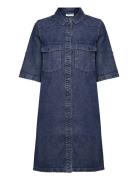 Nmnew Signe S/S Denim Dress Vi002Mb Noos Lyhyt Mekko Blue NOISY MAY