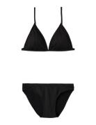 Nlfzindulles Solid Rib Bikini Bikinit Black LMTD