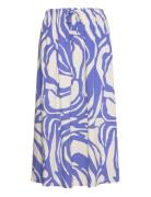 Srmio Midi Skirt Polvipituinen Hame Blue Soft Rebels