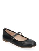 Biamadison Mary Jane Smooth Leather Ballerinat Black Bianco