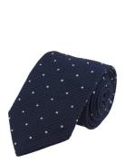 Wool Tie Solmio Kravatti Navy Portia 1924