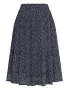 Morningll Midi Skirt Polvipituinen Hame Black Lollys Laundry