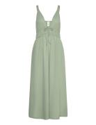 Yastrima Strap Long Dress - Ka Polvipituinen Mekko Green YAS