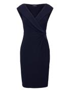 Jersey Off-The-Shoulder Cocktail Dress Lyhyt Mekko Navy Lauren Ralph L...