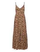 Sea Of Dreams Maxi Dress Maksimekko Juhlamekko Brown Rip Curl