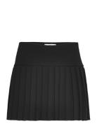 Pleated Mini Skirt Lyhyt Hame Black Mango