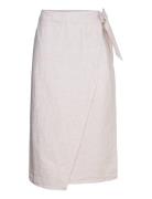 Vivenne Skirt Polvipituinen Hame Beige Twist & Tango