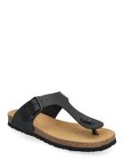 Sl Claude Pu Leather Matalapohjaiset Sandaalit Black Scholl