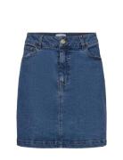 Nululu Short Denim Skirt Lyhyt Hame Blue Nümph