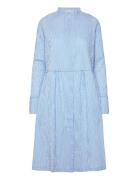 Crinckle Pop Dupina Dress Polvipituinen Mekko Blue Mads Nørgaard