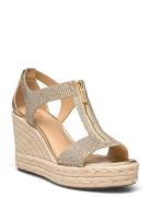 Berkley Mid Wedge Kiilakorkokengät Gold Michael Kors