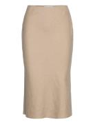 Saagneta Skirt 14329 Polvipituinen Hame Beige Samsøe Samsøe