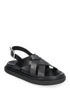 Trunca Tan Leather Sandals Matalapohjaiset Sandaalit Black ALOHAS