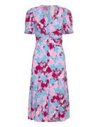 Dvf Anaba S/S Dress Polvipituinen Mekko Blue Diane Von Furstenberg