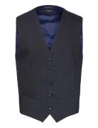 Technical Stretch Waistcoat Puvun Liivi Navy Lindbergh Black