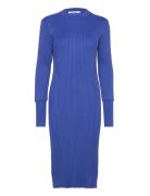 Srnoa Dress Knit Polvipituinen Mekko Blue Soft Rebels