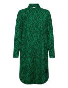 Onltiana L/S Shirt Dress Wvn Polvipituinen Mekko Green ONLY