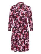 Kcnatalia Shirt Dress Polvipituinen Mekko Pink Kaffe Curve