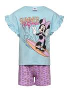 Pyjama Pyjamasetti Pyjama Multi/patterned Minnie Mouse