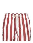 Slhdane-Aop Swimshorts Uimashortsit Brown Selected Homme
