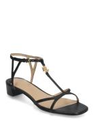 Fallon Nappa Leather Sandal Matalapohjaiset Sandaalit Black Lauren Ral...