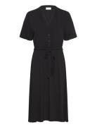 Vimoashly S/S Midi Dress - Noos Polvipituinen Mekko Black Vila