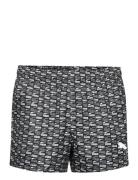 Puma Swim Men Logo Print Short Shor Uimashortsit Black Puma Swim