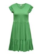 Carmay Cap Sleeves Frill Dress Jrs Lyhyt Mekko Green ONLY Carmakoma