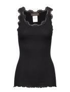 Rwbabette Sl U-Neck Long Lace Top Tops T-shirts & Tops Sleeveless Blac...