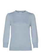 Mersin Strik Pullover Tops Knitwear Jumpers Blue Minus