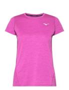 Impulse Core Tee Sport T-shirts & Tops Short-sleeved Pink Mizuno