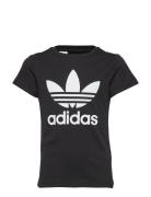 Trefoil Tee Tops T-shirts Short-sleeved Black Adidas Originals