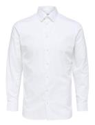 Slhslimethan Shirt Ls Classic Noos Tops Shirts Business White Selected...